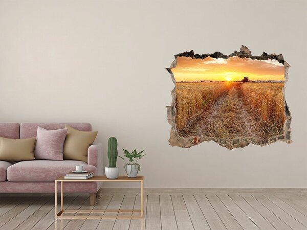 Nálepka fototapeta 3D výhled Pole pšenice nd-k-86490095