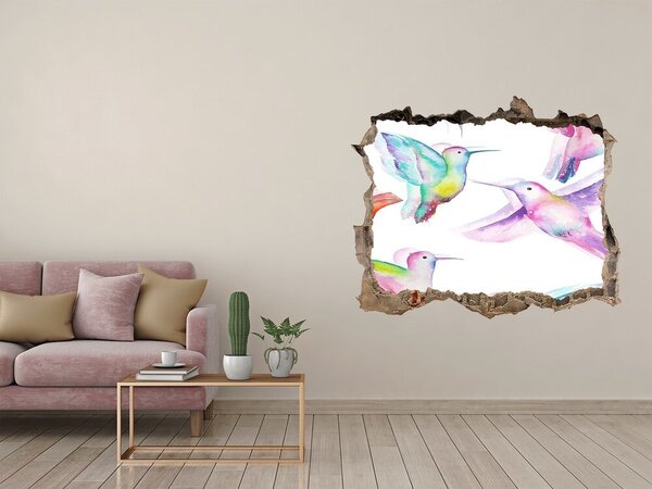 Díra 3D foto tapeta nálepka Kolibříky nd-k-87085424