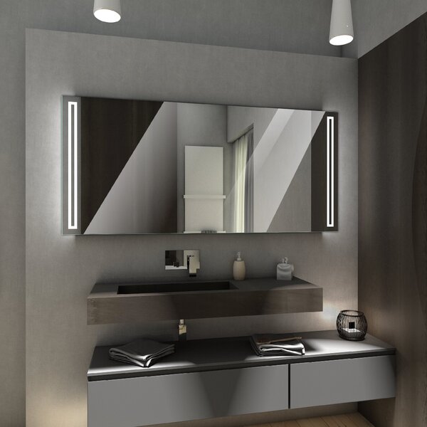 ROMA zrcadlo s LED osvětlením 120 diod na metr Barva podsvícení zrcadla: neutrální, Šířka (cm): 50, Výška (cm): 50