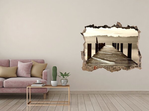 Nálepka fototapeta 3D výhled Dřevěné molo nd-k-86909176