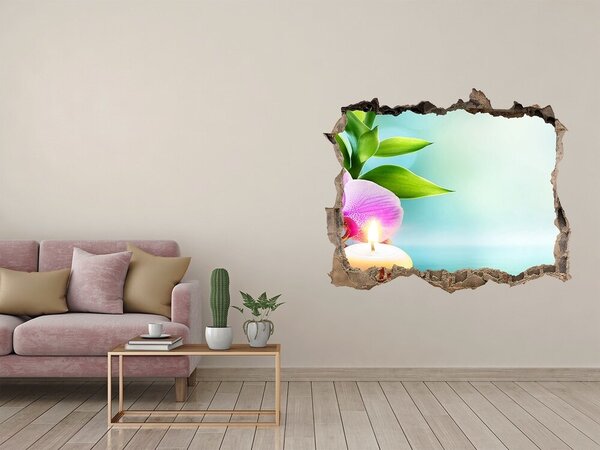 Samolepící díra nálepka Orchidej bambus nd-k-87258521