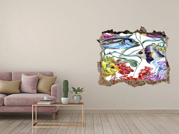 Díra 3D foto tapeta nálepka Korálový útes nd-k-87446398