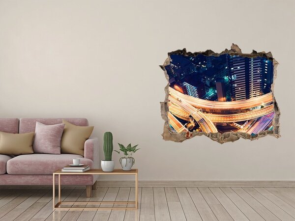 Fototapeta díra na zeď 3D Dálnice Tokio nd-k-87800374