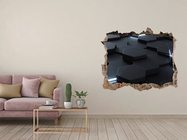 Samolepící díra zeď 3D Abstrakce nd-k-88855589