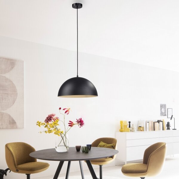 Schöner Wohnen 11728-18 - Lustr na lanku ALI 1xE27/25W/230V pr. 38 cm černá