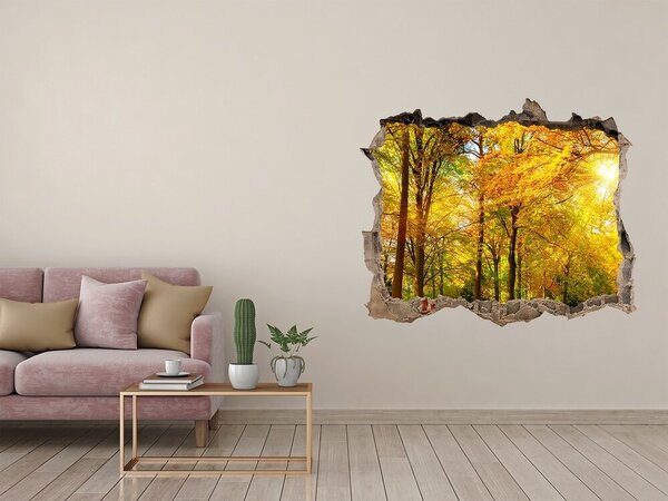 Nálepka fototapeta 3D výhled Podzim les nd-k-89529230