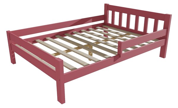 Vomaks Dětská postel se zábranou VMK015C KIDS Rozměr: 140 x 200 cm, Barva: barva růžová