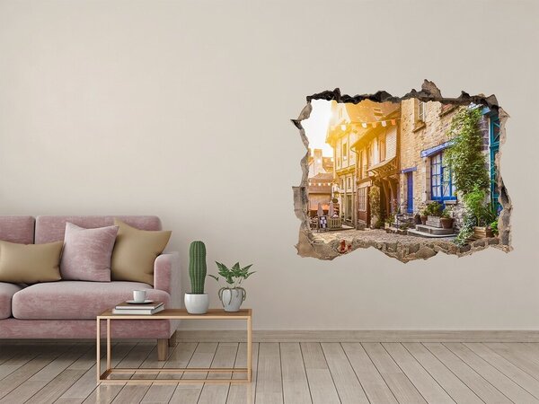 Fototapeta díra na zeď 3D Romantická ulička nd-k-89756946