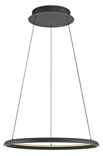 Schöner Wohnen 15570-18-LED Stm. lustr na lanku QUILLO LED/36W/230V pr.60cm čern