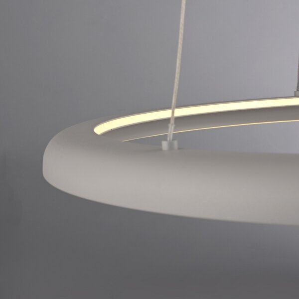 Schöner Wohnen 15570-39-LED Stm. lustr na lanku QUILLO LED/36W/230V pr.60cm šedá