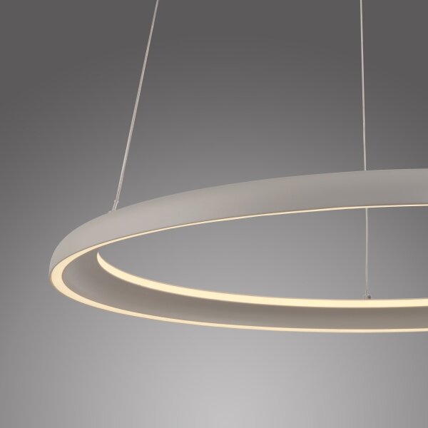 Schöner Wohnen 15570-39-LED Stm. lustr na lanku QUILLO LED/36W/230V pr.60cm šedá