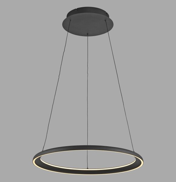 Schöner Wohnen 15570-18-LED Stm. lustr na lanku QUILLO LED/36W/230V pr.60cm čern