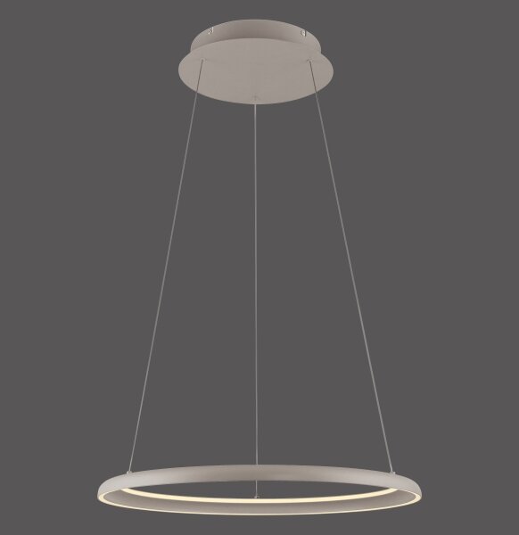 Schöner Wohnen 15570-39-LED Stm. lustr na lanku QUILLO LED/36W/230V pr.60cm šedá