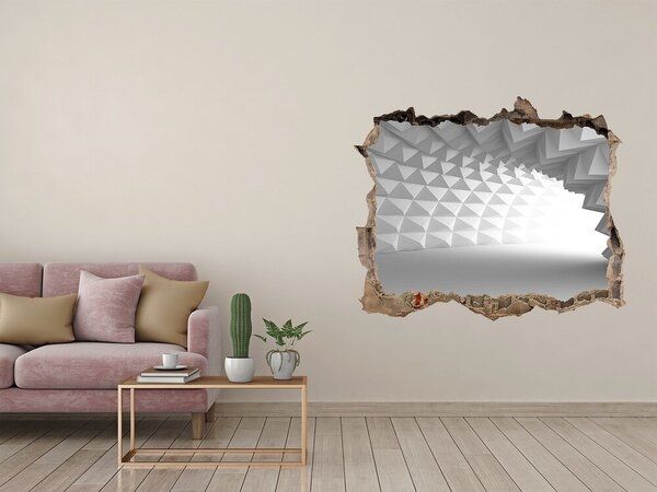 Samolepící díra zeď 3D Abstrakce tunel nd-k-89942519