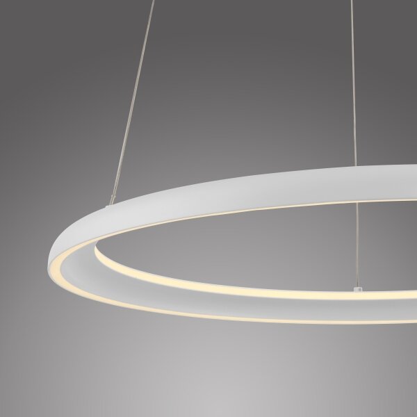 Schöner Wohnen 15570-16-LED Stm. lustr na lanku QUILLO LED/36W/230V pr.60cm bílá