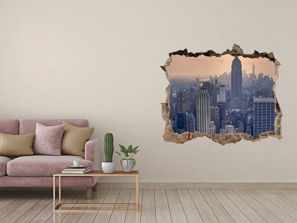 Fototapeta díra na zeď 3D Manhattan New York nd-k-90170601