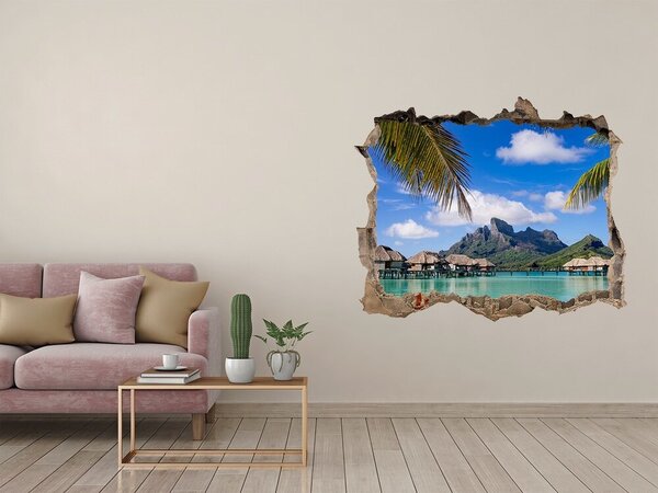 Nálepka fototapeta 3D Palmy na Bora Bora nd-k-90274909