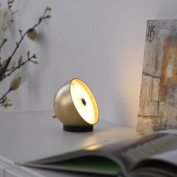 Schöner Wohnen 19244-12 - LED Stm. stolní lampa BELLIS LED/2,5W/5V IP54 zlatá