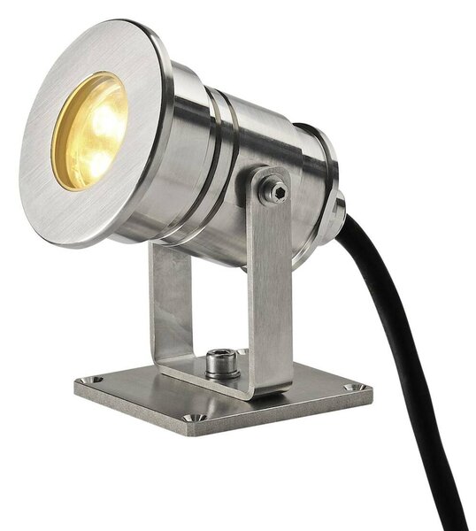 BIG WHITE SLV DASAR PROJEKTOR, venkovní reflektor, LED, 3000K, IP68, nerezová ocel 316, 12–24 V, 7 W 233570