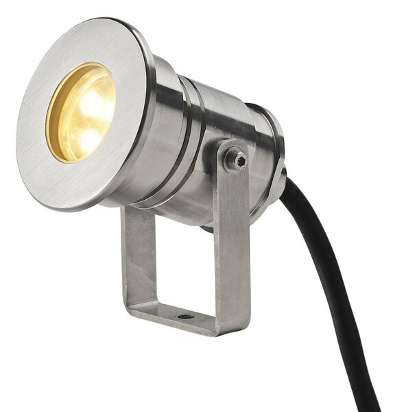 BIG WHITE SLV DASAR PROJEKTOR, venkovní reflektor, LED, 3000K, IP68, nerezová ocel 316, 12–24 V, 7 W 233570