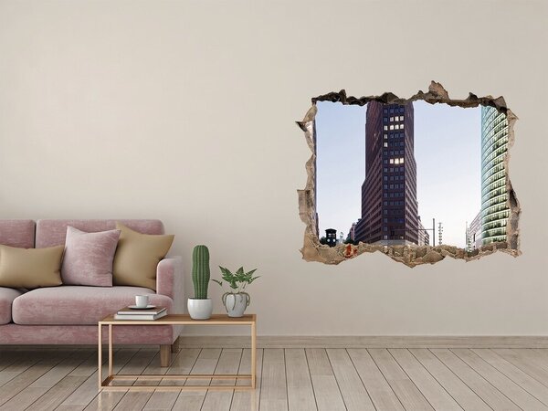 Fototapeta díra na zeď 3D Mrakodrapy nd-k-90467126