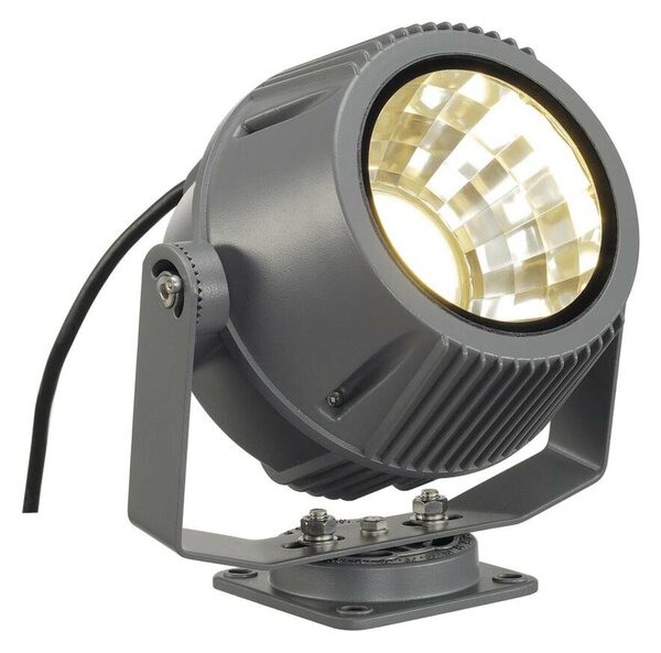 BIG WHITE SLV FLAC BEAM, venkovní fasádní svítidlo, LED, 3000K, IP65, šedý kámen, s modulem Philips DLMi 1800lm, 27W 231072