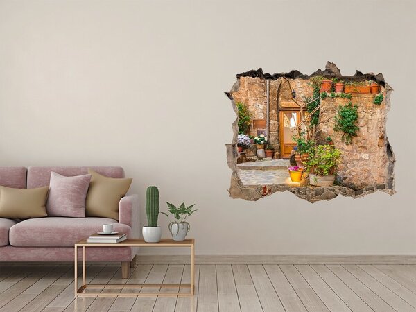 Fototapeta díra na zeď 3D Romantická ulička nd-k-90413854