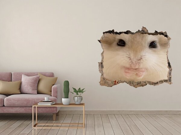 Díra 3D foto tapeta nálepka Křeček nd-k-91045561