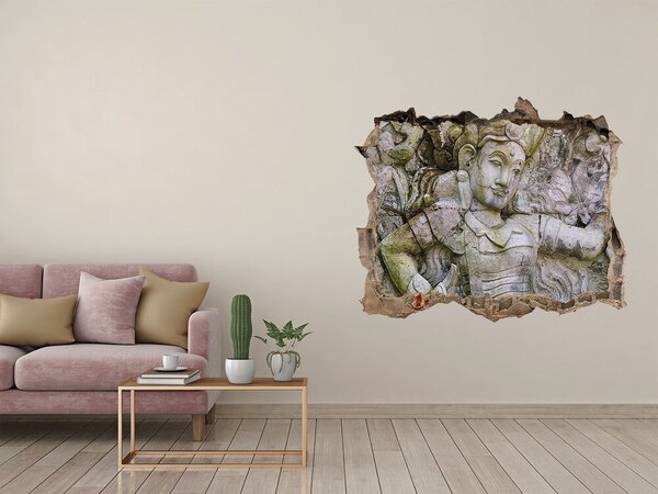 Fototapeta díra na zeď 3D Kamenná socha nd-k-90661239