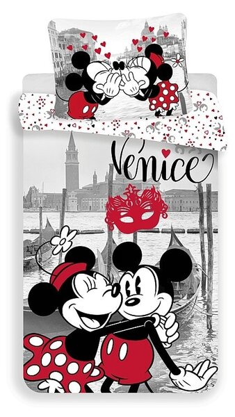 Povlečení Mickey a Minnie v Benátkách 140/200, 70/90
