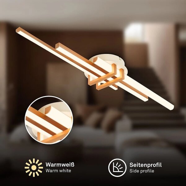 Brilo - LED Stropní svítidlo TINKA LED/21W/230V 3000K měděná