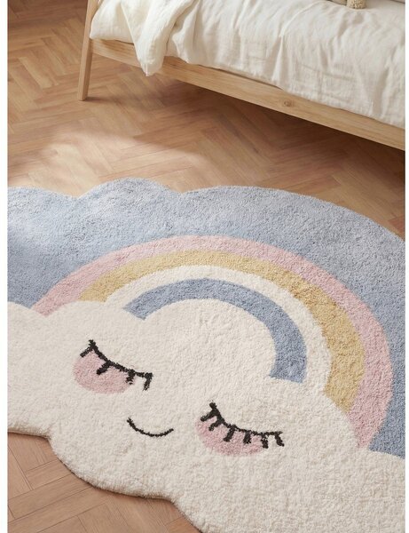 Krémový pratelný/ručně tkaný bavlněný dětský koberec 140x200 cm Snuggle Nappi – Hanse Home