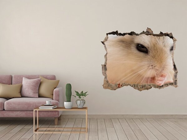 Díra 3D foto tapeta nálepka Křeček nd-k-91045574