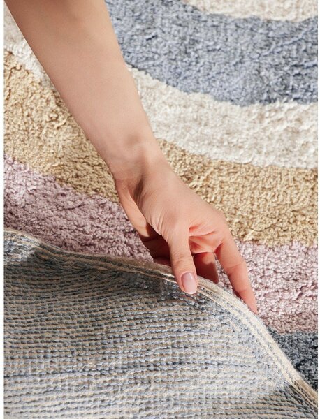 Krémový pratelný/ručně tkaný bavlněný dětský koberec 140x200 cm Snuggle Nappi – Hanse Home