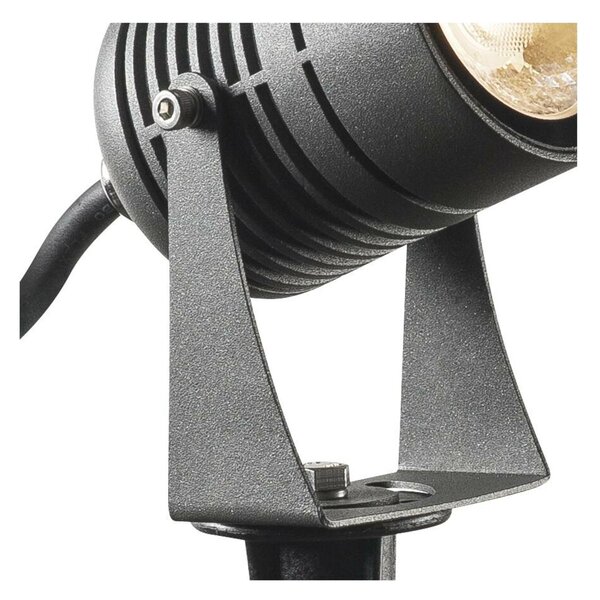 BIG WHITE SLV LED SPIKE LED venkovní svítidlo s trnem, antracit, IP55, 3000K, 40°. 1002201