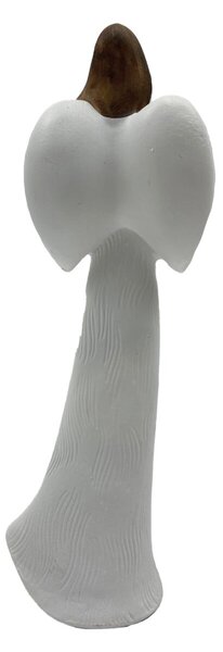 Anděl bílý s červeným srdcem 21 cm Prodex JY21101104