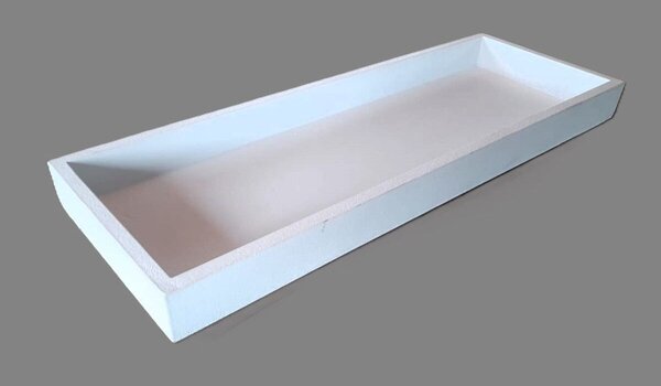 Tácek obdélník dřevo bílý 40 x 14 cm Prodex 670700