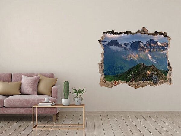 Fototapeta díra na zeď Vrcholky hor nd-k-91952408