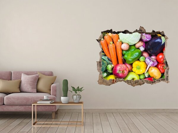 Nálepka fototapeta 3D na zeď Barevná zelenina nd-k-93015665