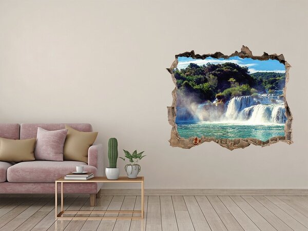 Díra 3D foto tapeta nálepka Vodopády Krka nd-k-92934711