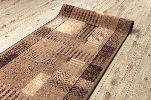 Associated Weavers Běhoun pogumovaný Essenza 17 hnědý Šíře: 67 cm