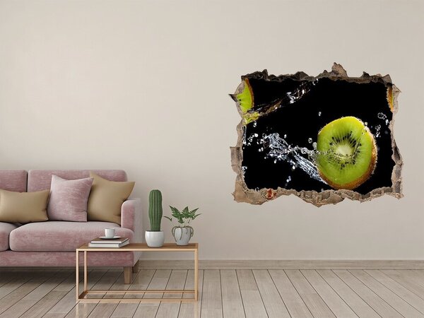 Nálepka 3D díra na zeď samolepící Kiwi a voda nd-k-93951951