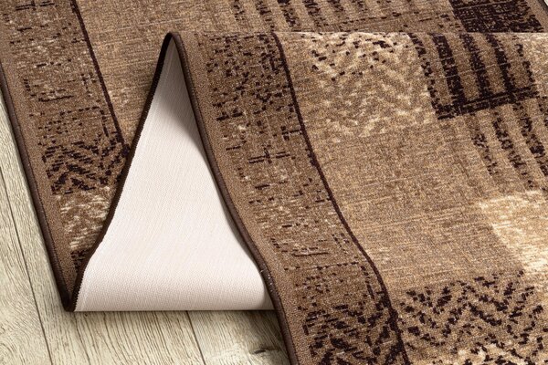 Associated Weavers Běhoun pogumovaný Essenza 17 hnědý Šíře: 67 cm
