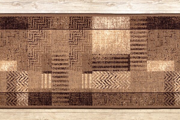 Associated Weavers Běhoun pogumovaný Essenza 17 hnědý Šíře: 67 cm