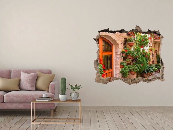 Nálepka fototapeta 3D výhled Romantická ulička nd-k-93996626