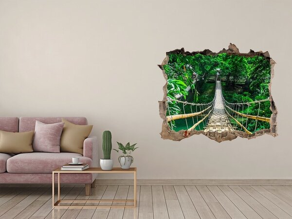 Fototapeta díra na zeď 3D Most tropickýá les nd-k-94521444