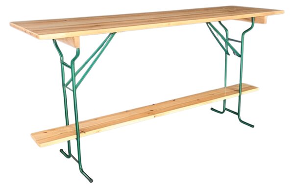 Skládací barový stůl 220x70cm – masiv borovice