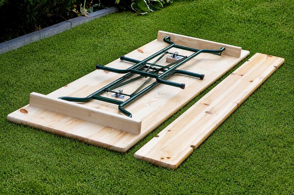 Skládací barový stůl 220x70cm – masiv borovice