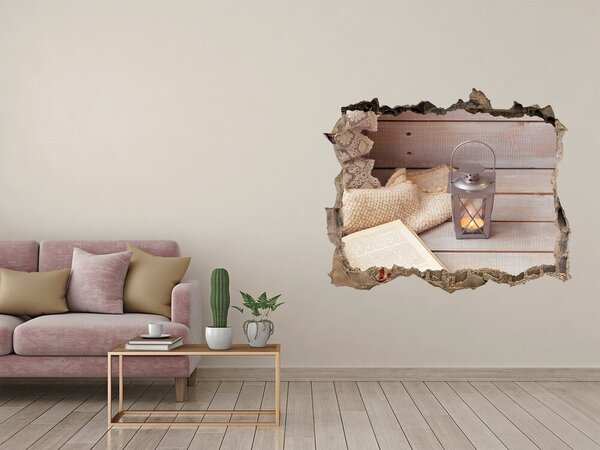 Fototapeta díra na zeď 3D Relax knížka nd-k-95131819
