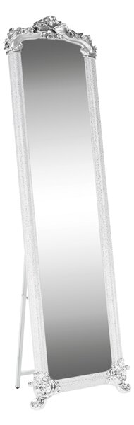 Stojanové zrcadlo, bílá / stříbrná, ODINE